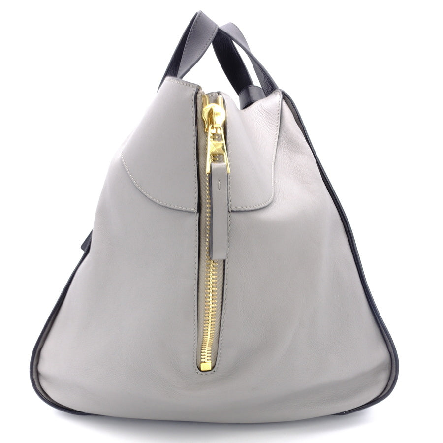 LOEWE Hammock Medium Gray Leather Shoulder