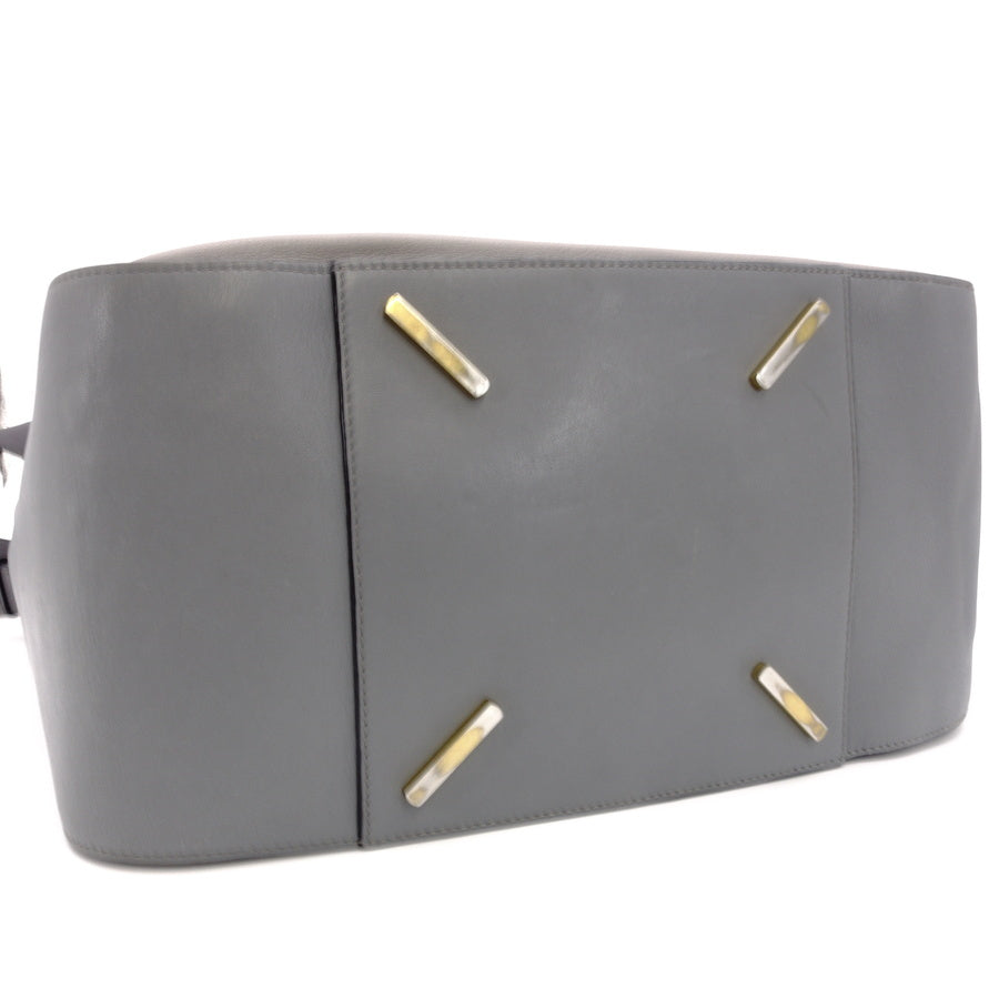 LOEWE Hammock Medium Gray Leather Shoulder