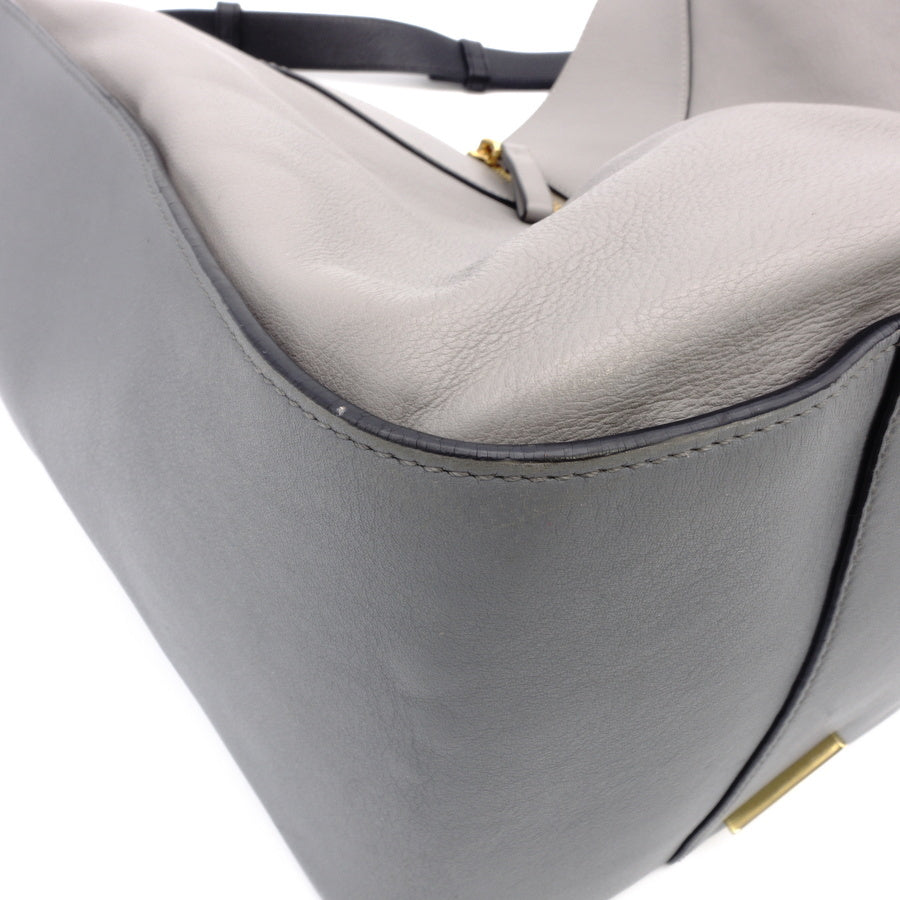 LOEWE Hammock Medium Gray Leather Shoulder