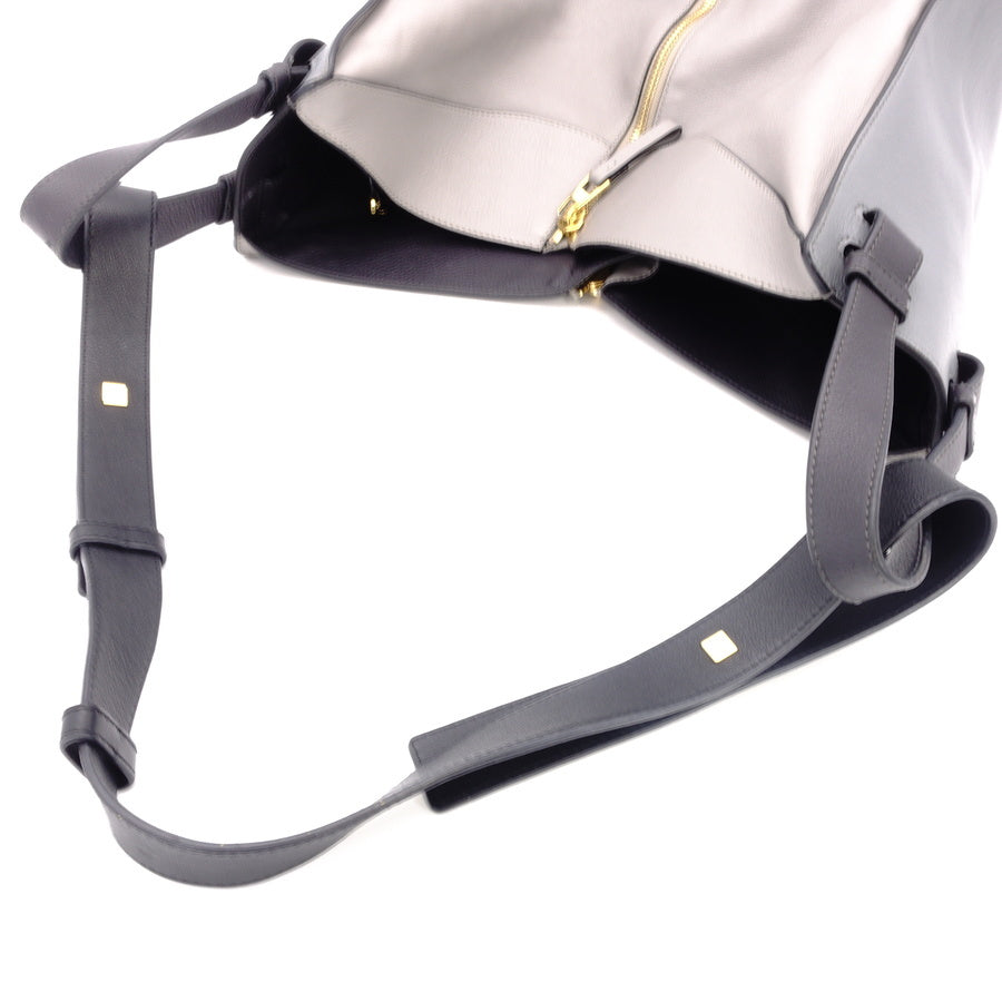 LOEWE Hammock Medium Gray Leather Shoulder