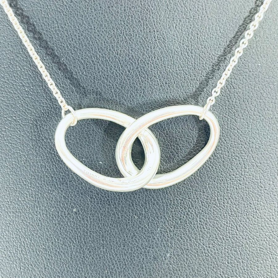 Tiffany & Co. Necklace Double Loop Elsa Peretti Silver 925 Silver