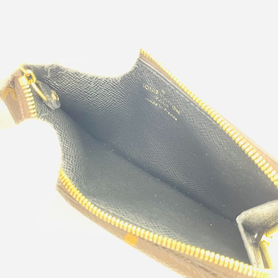 LOUIS VUITTON Monogram Recto Verso M69431 Coin Case with Box, Excellent Condition 7-6-019