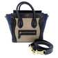 CELINE Micro Shopper Luggage Navy Beige
