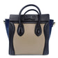 CELINE Micro Shopper Luggage Navy Beige