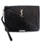 YVES SAINT LAURENT Clutch Bag Black Leather