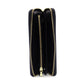 LOUIS VUITTON Monogram Zippy Long Wallet Leather Black x Blue