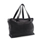 CHANEL Coco Mark Hand Bag Leather Black Vintage