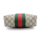 GUCCI Sherry Line Shoulder GG Supreme Beige PVC