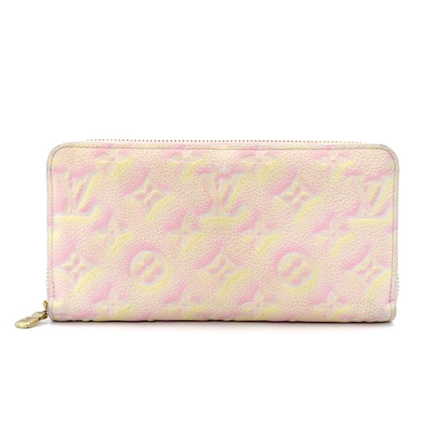 LOUIS VUITTON AMPLANT Zippy Wallet Long Wallet Pink Wallet