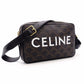 CELINE Triomphe Messenger Shoulder Brown Leather PVC