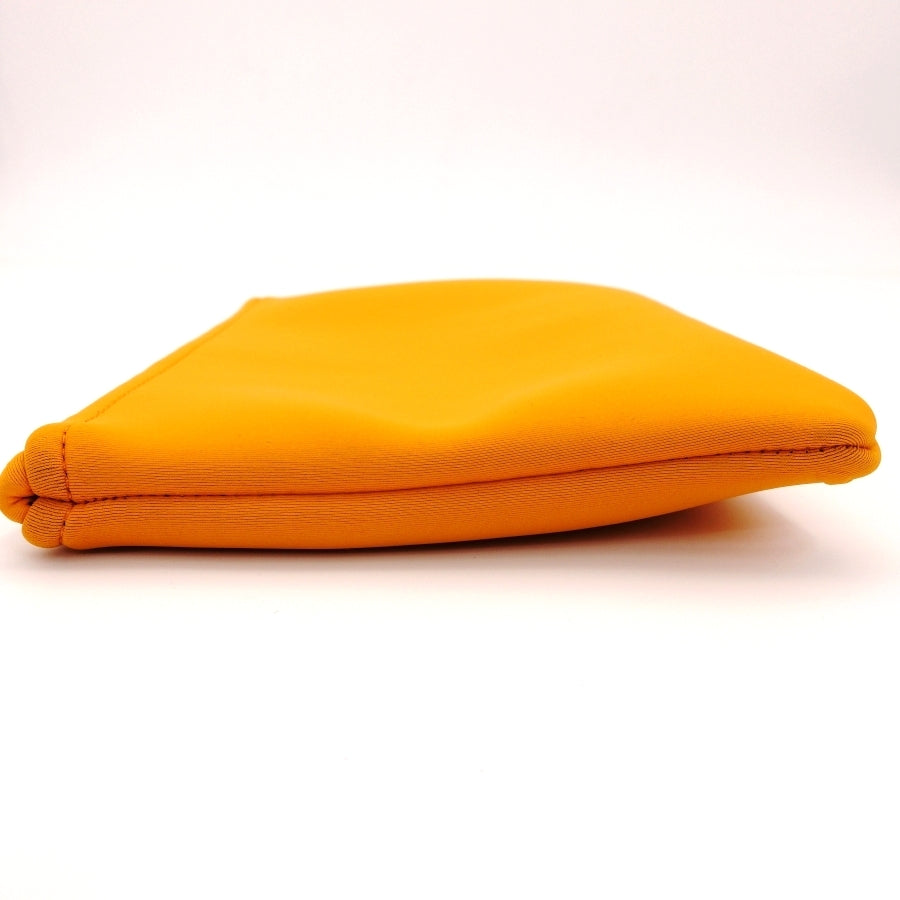 HERMES Neovan PM Flat Pouch Orange Clutch Bag