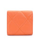 CHANEL 19 series trifold wallet orange Wallet