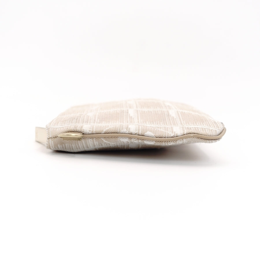 CHANEL New Travel Line Pouch Beige Nylon