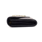 YVES SAINT LAURENT Long Wallet Black Leather V-stitching