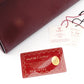 Cartier Mustline handbag leather Bordeaux vintage gold hardware