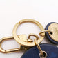 LOUIS VUITTON Porte Clet LV circle blue key ring
