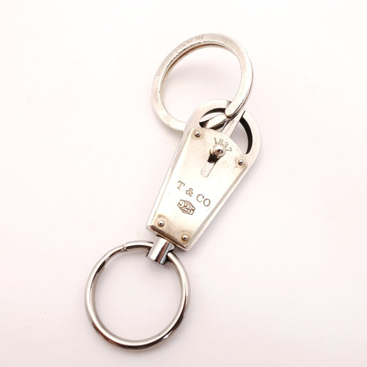 TIFFANY Bullet Key Holder Silver 925 Key Ring Charm