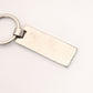 PRADA Key Ring Metal Plated Navy Silver Hardware Key Ring With Box