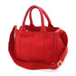 PRADA Canapa S Red Handbag 2-way Canvas Shoulder Bag