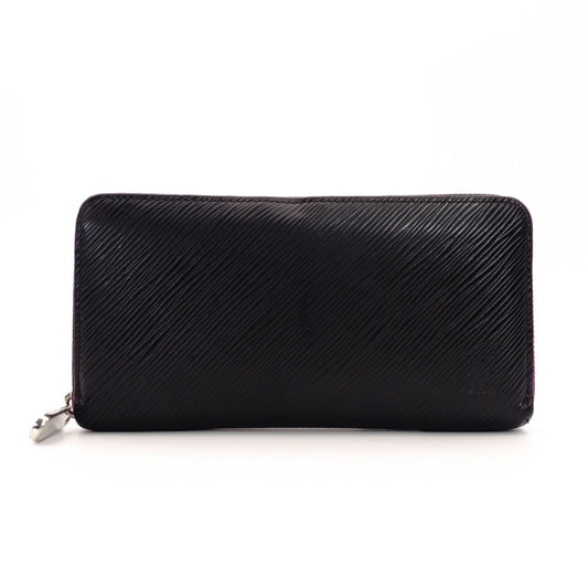 LOUIS VUITTON Epi Zippy Wallet Leather Black