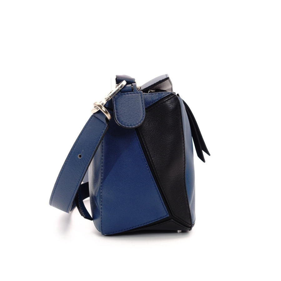 LOEWE Puzzle Bag Small 2-way Handbag Blue