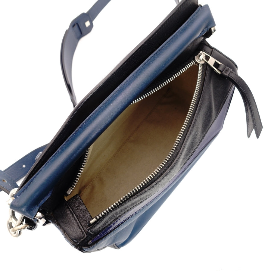 LOEWE Puzzle Bag Small 2-way Handbag Blue