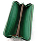 Bottega Veneta Intro Chart Long Wallet Green Leather Round zipper