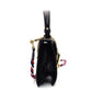 GUCCI Sylvie Handbag Leather Black Multicolor 2-Way Shoulder