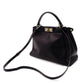 FENDI Peekaboo Handbag 2-Way Leather Black Shoulder Bag 7-5-775