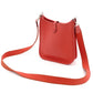 HERMES Evelyn TPM Shoulder Bag Leather Red T-Engraving