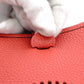 HERMES Evelyn TPM Shoulder Bag Leather Red T-Engraving