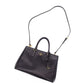 PRADA Galeria 2way Style Bag Black Leather Gold Metal Fittings