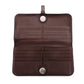 HERMES Dogon Long Wallet Togo Brown Leather Silver Hardware