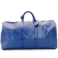 LOUIS VUITTON Epi Keeypall 55 Blue Leather Gold Metal Fittings