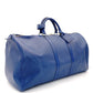 LOUIS VUITTON Epi Keeypall 55 Blue Leather Gold Metal Fittings