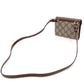 GUCCIGG PATTERN HOSE BIT Shoulder Bag Beige PVC Leather
