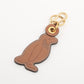 LOEWE Penguin Motif Key Charm Leather