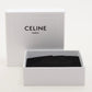 CELINE Key Holder Leather Metal Black