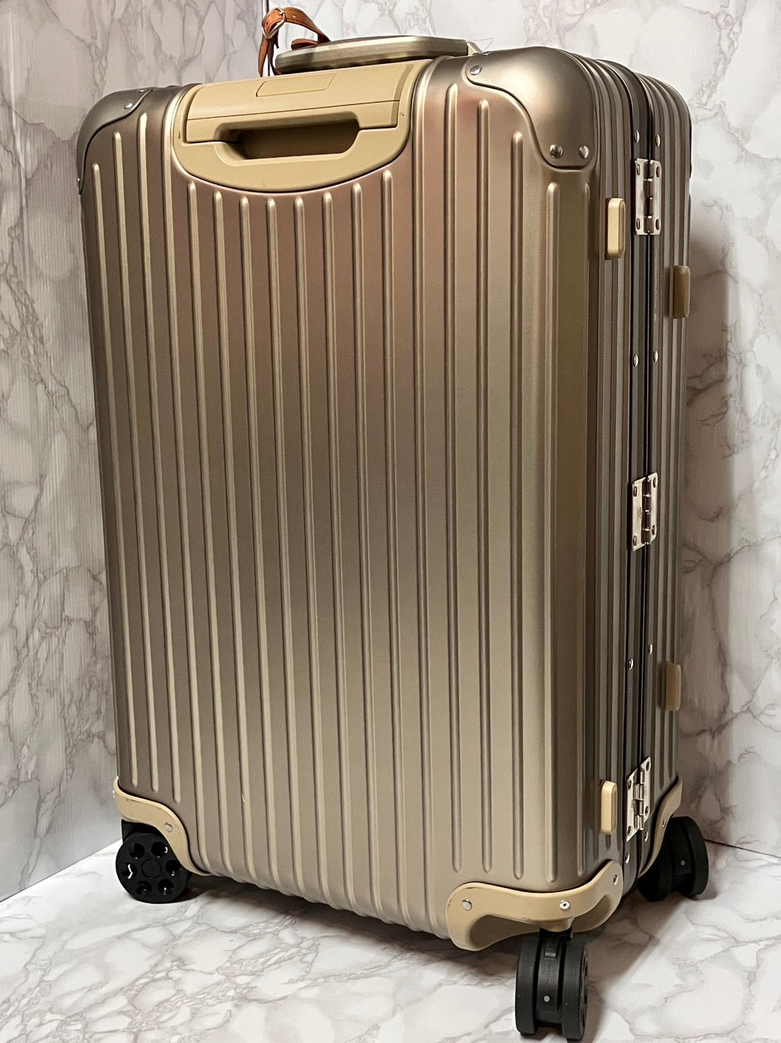 RIMOWA Topaz Aluminum Carry case Titanium