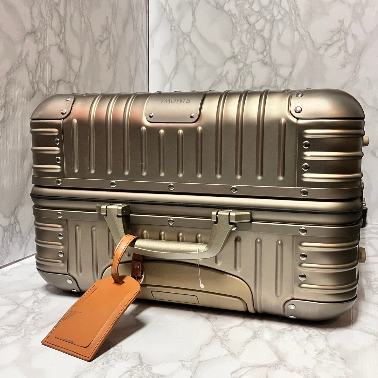 RIMOWA Topaz Aluminum Carry case Titanium