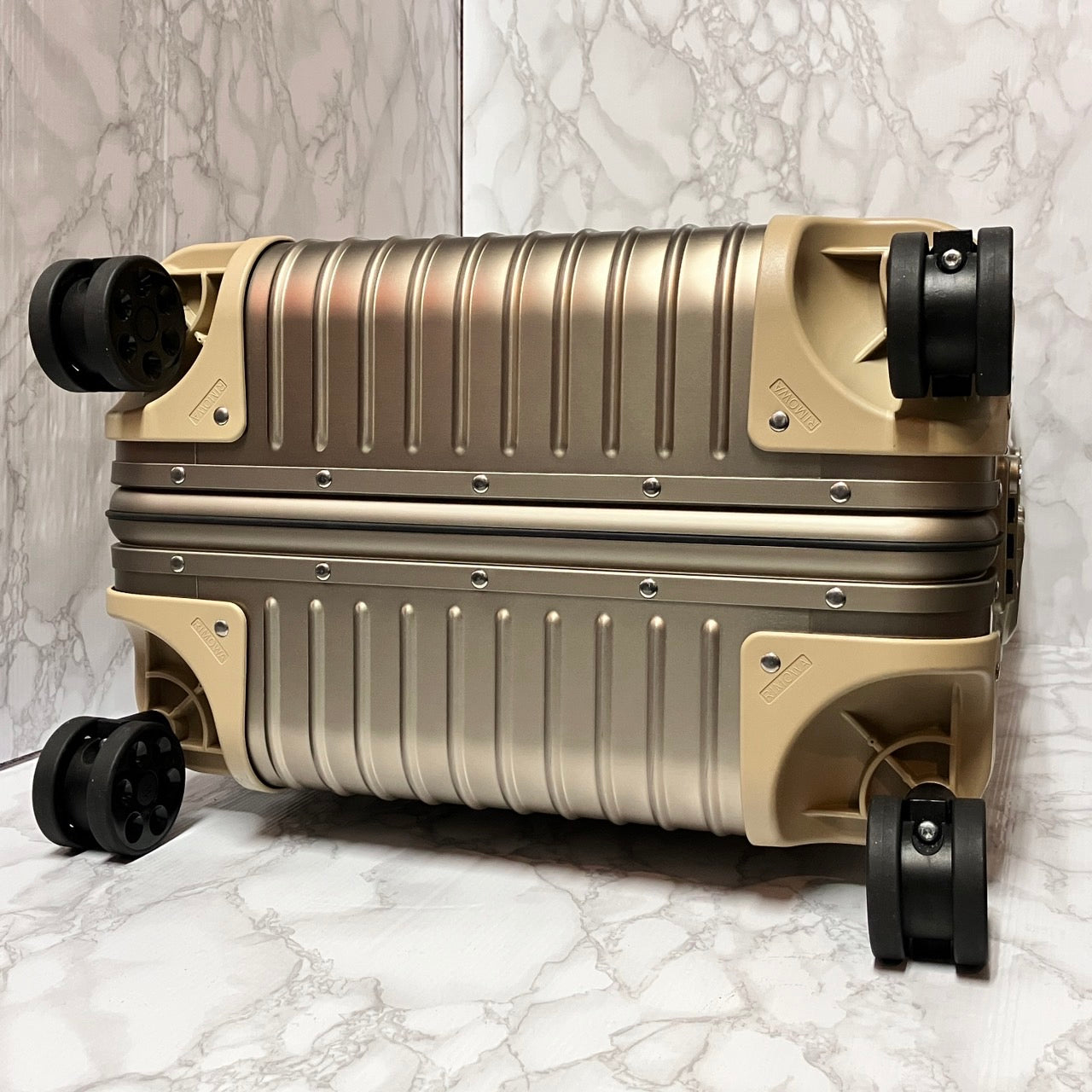 RIMOWA Topaz Aluminum Carry case Titanium