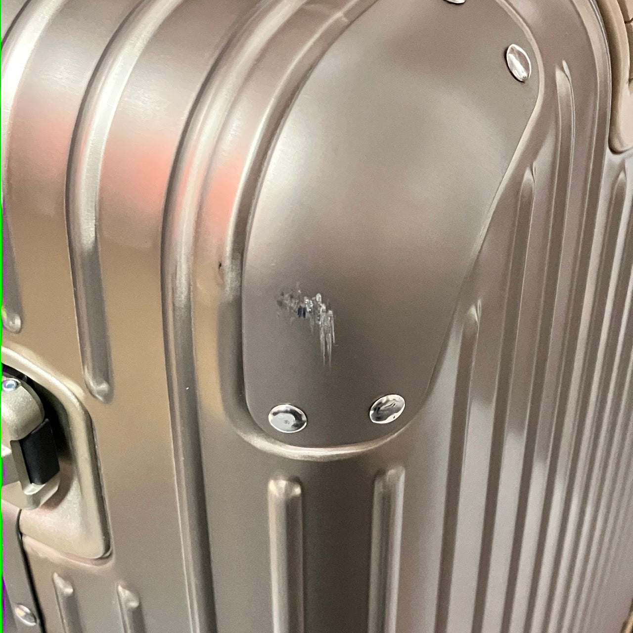 RIMOWA Topaz Aluminum Carry case Titanium