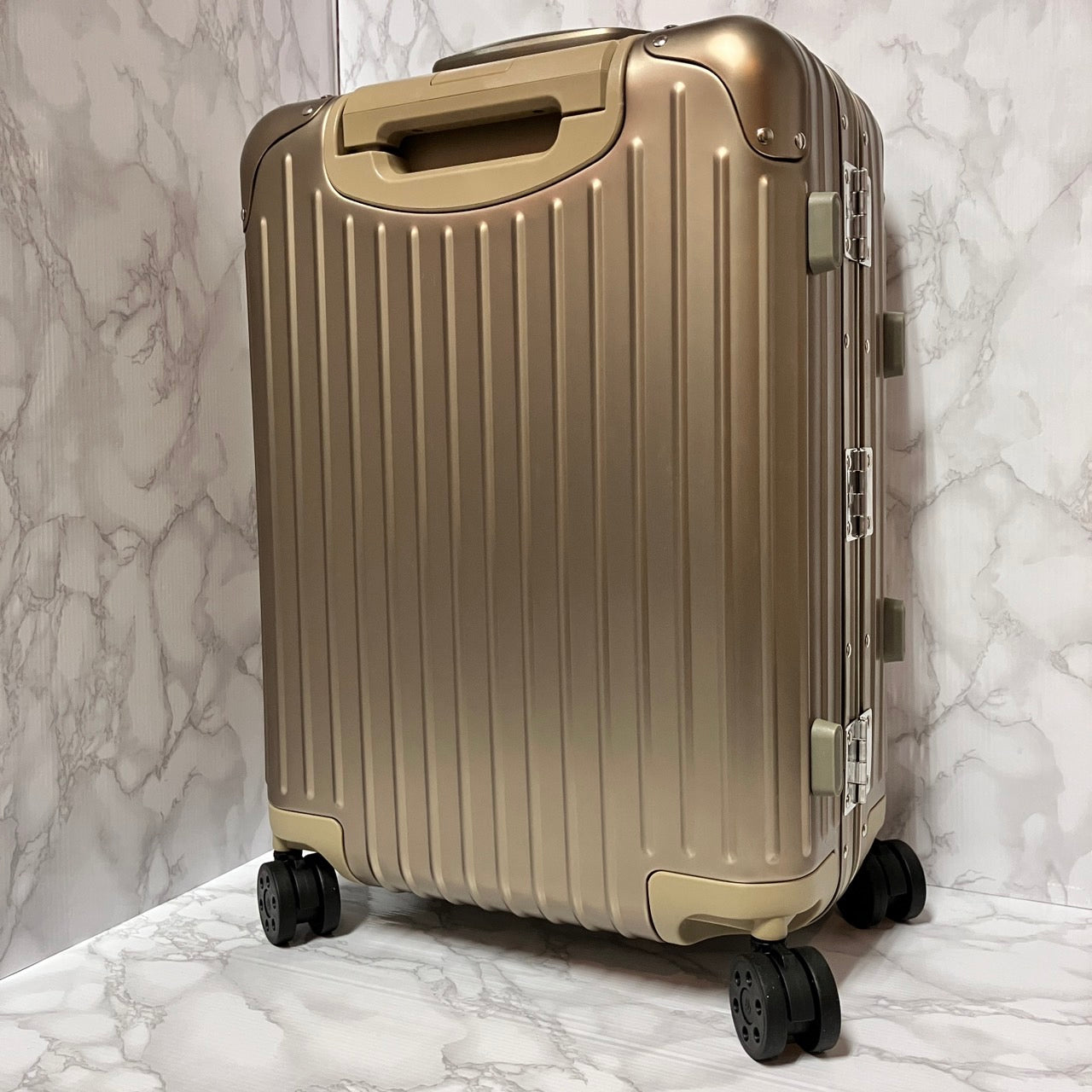 RIMOWA Topaz Aluminum Carry case Titanium