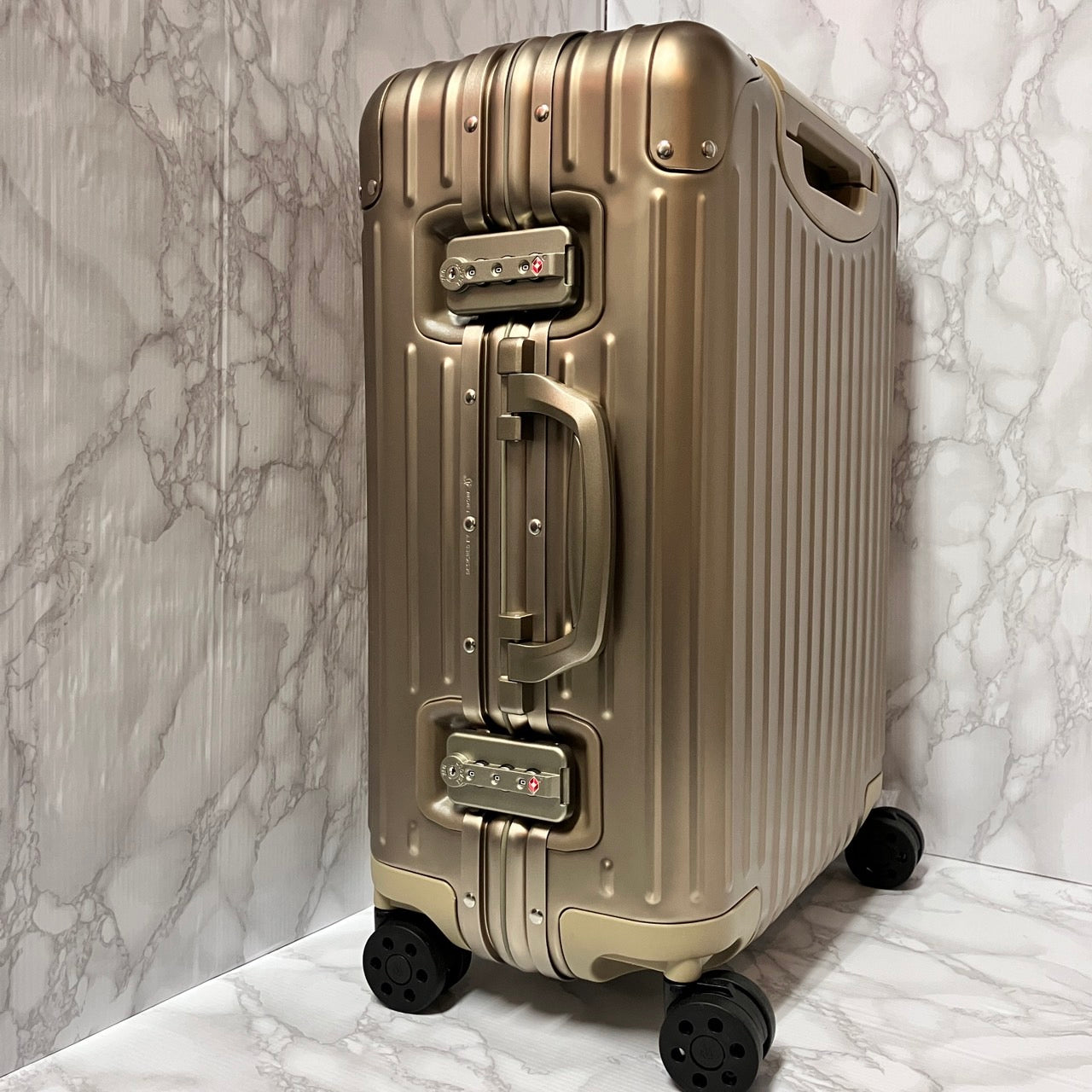 RIMOWA Topaz Aluminum Carry case Titanium