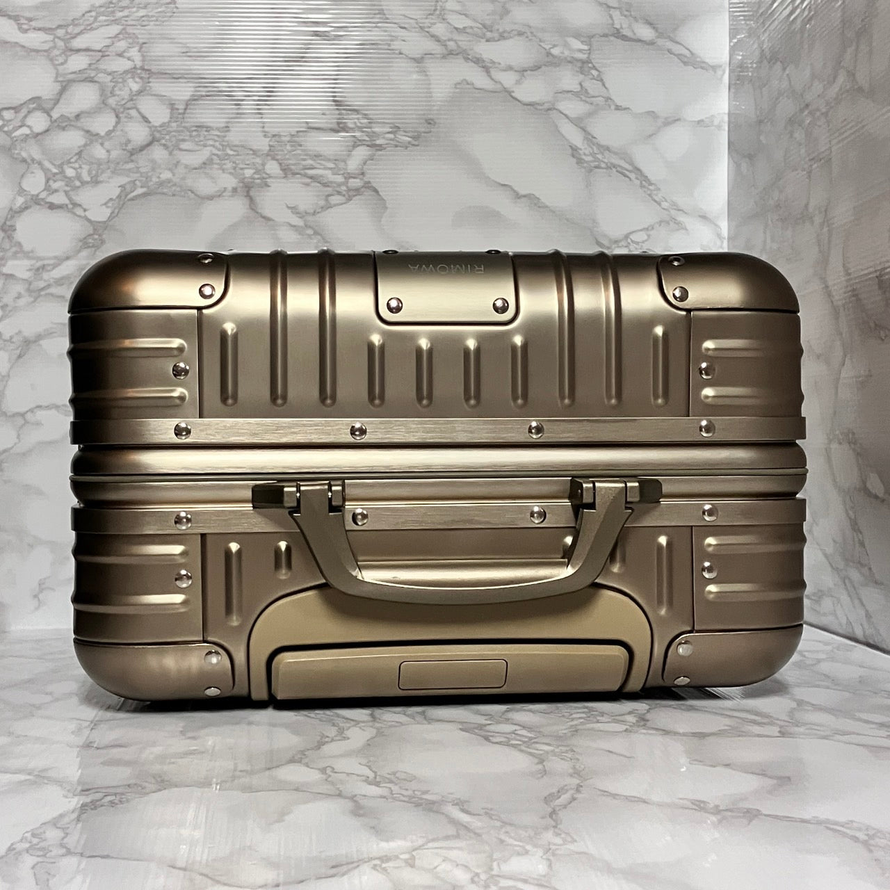 RIMOWA Topaz Aluminum Carry case Titanium