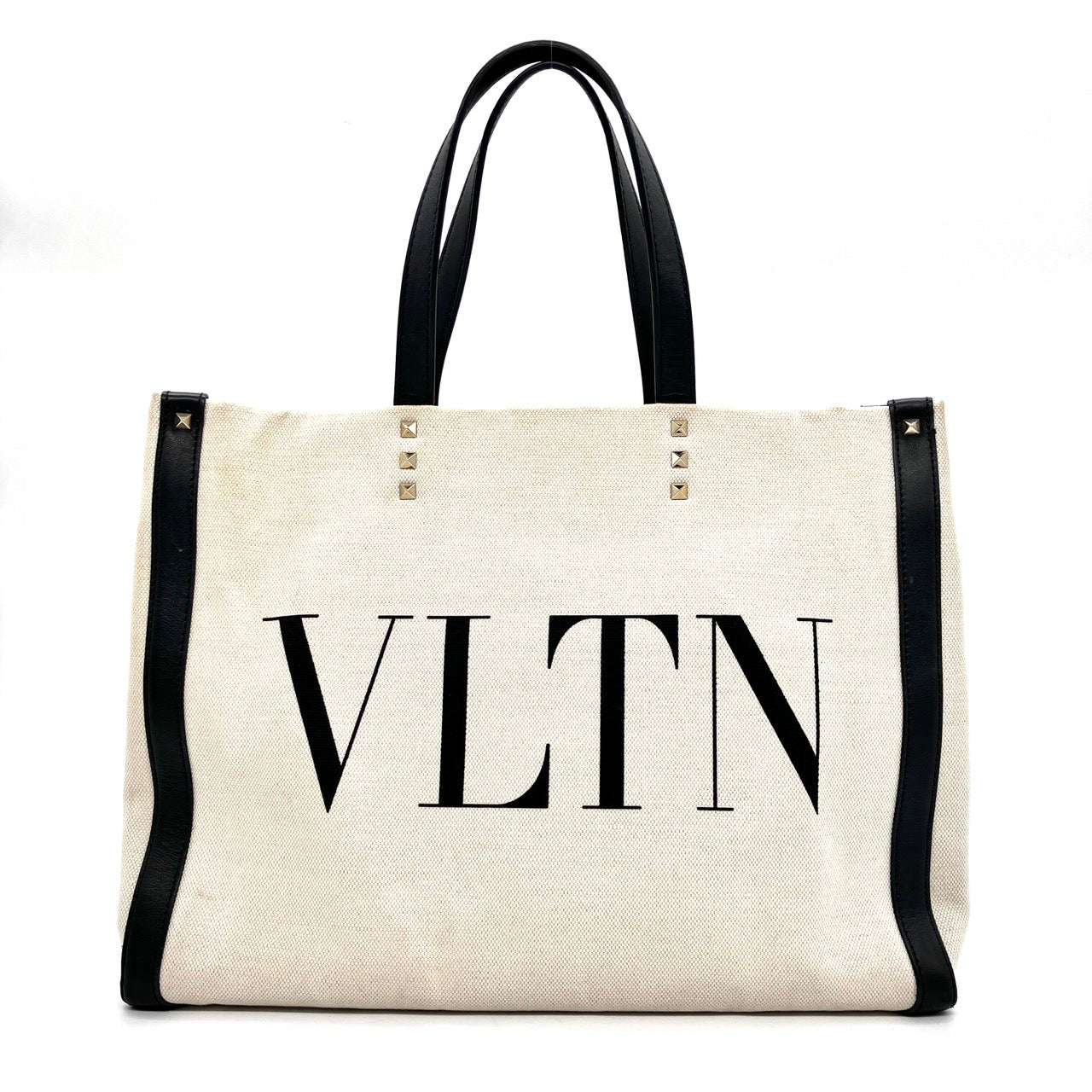 VALENTINO Rock Stud Canvas Tote