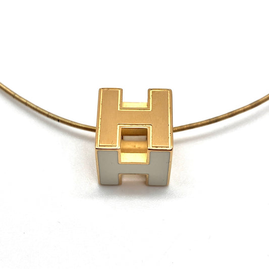 HERMES H Cube Necklace