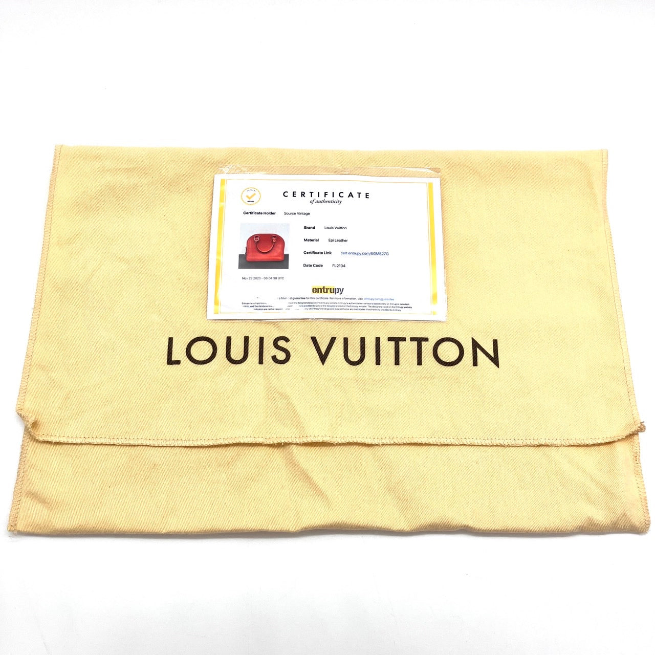 LOUIS VUITTON Epi Alma BB