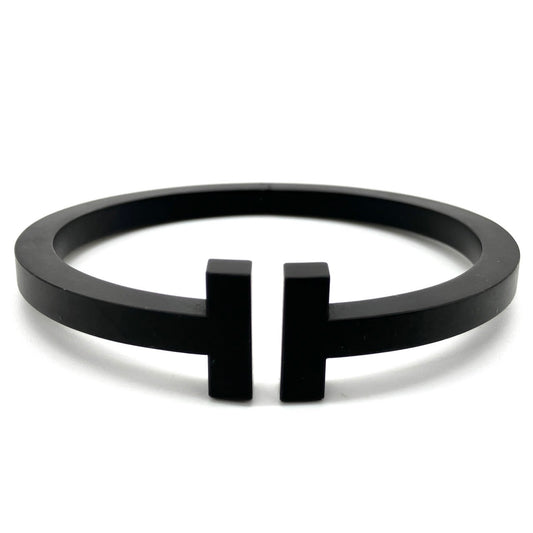 TIFFANY &Co. T Square Bangle SS Black