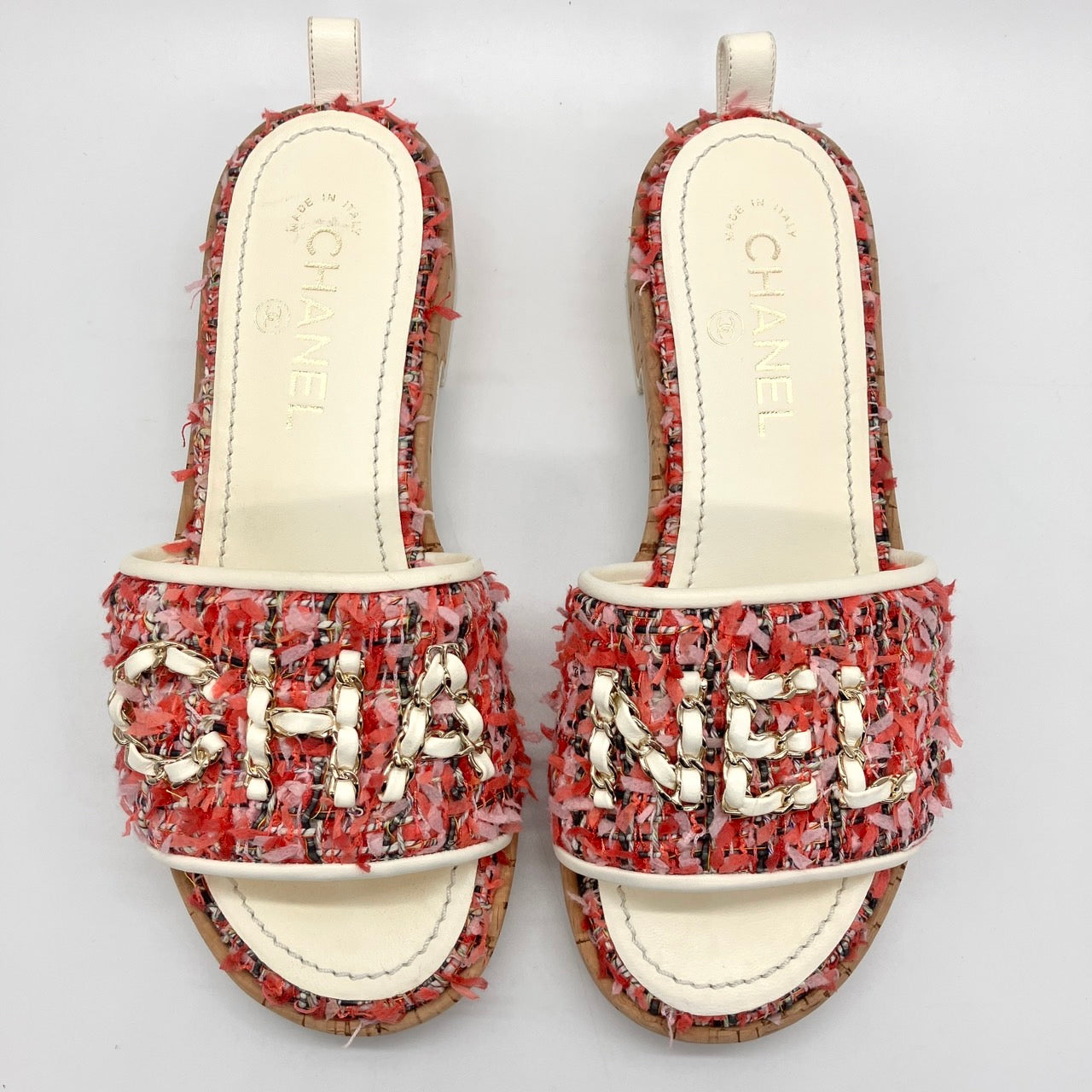 CHANEL Tweed Sandals